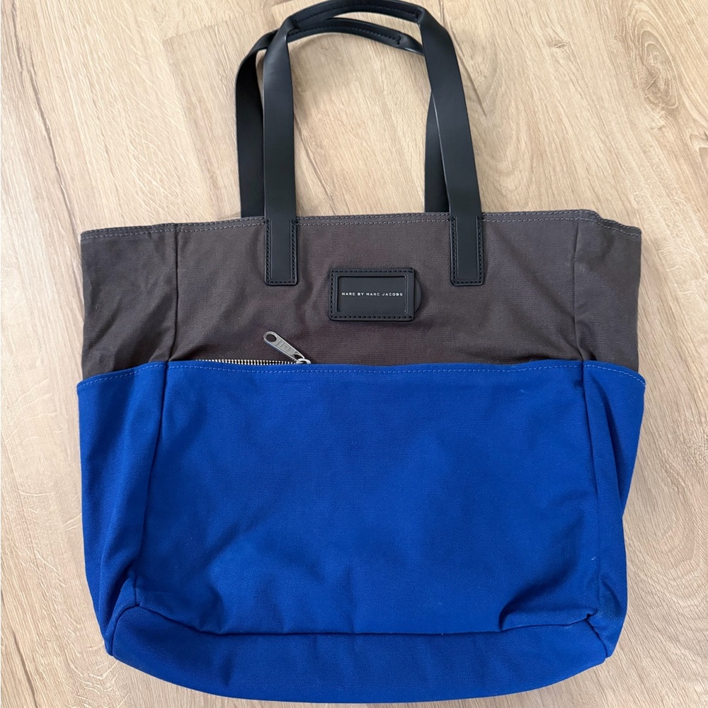 Marc by Marc Jacobs blue Cotton Tote Bag